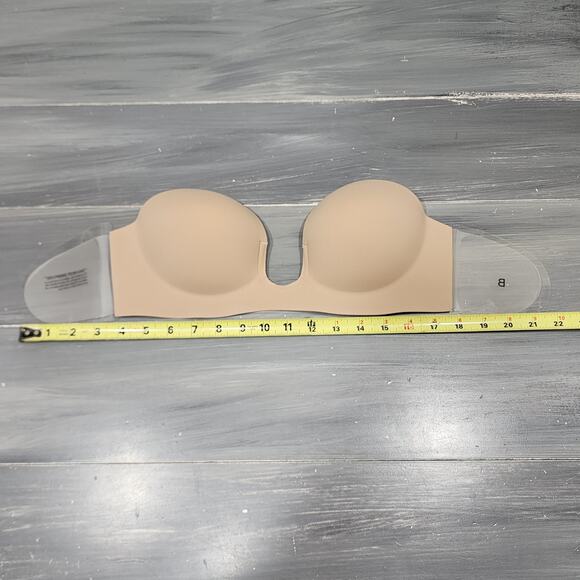 Fashion Forms Voluptuous U Plunge‎ Backless Strapless Bra in Beige Size B - Picture 14 of 14